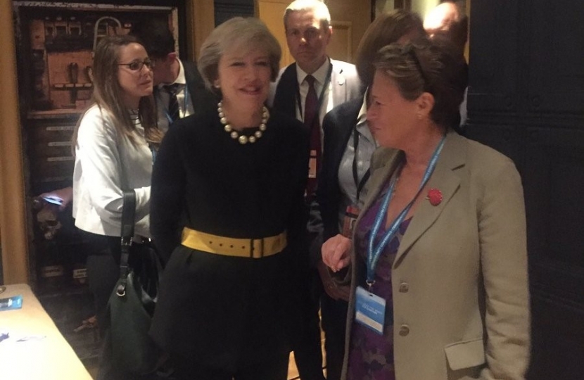 Theresa May Prime Minist and Baroness Anne Jenkins